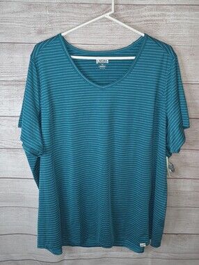 Duluth Trading Co Women's Plus Cooling Armachillo V-Neck Tee Size 3X